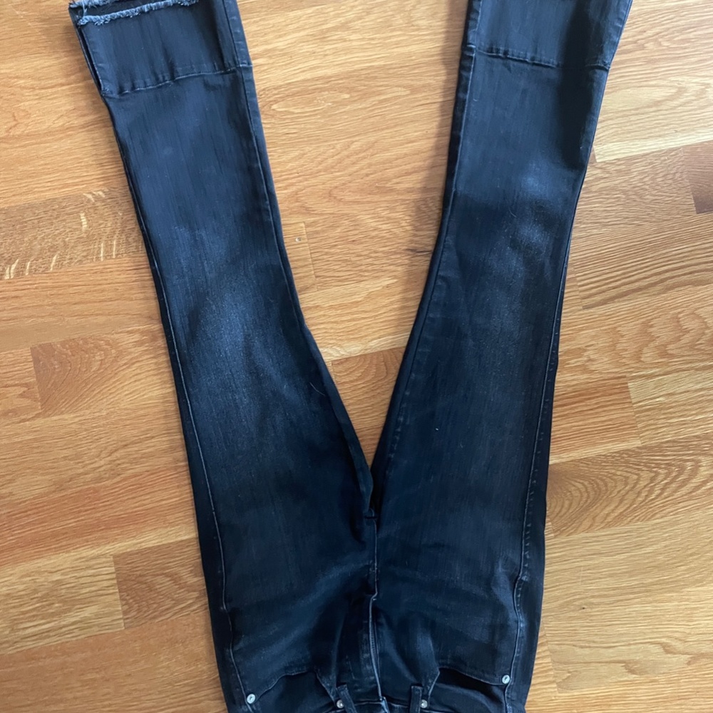 AYR The Shade jean in DARK WASH BLACK SIZE 26 - Picture 7 of 9